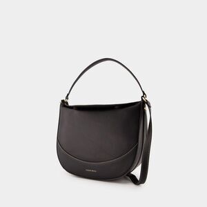 VANESSA BRUNO Leather Shoulder Bag Women BLACK Crossbody